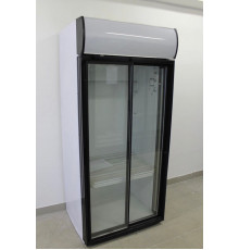 Холодильный шкаф двухдверный S-800 белый бу