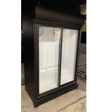 Холодильный шкаф двухдверный NS-1300 черный бу